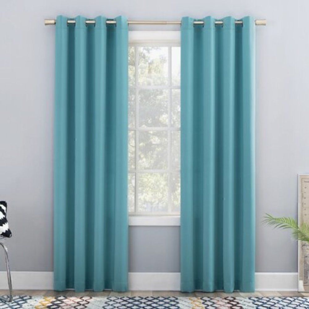 Solid Room Darkening Grommet Single Curtain Panel